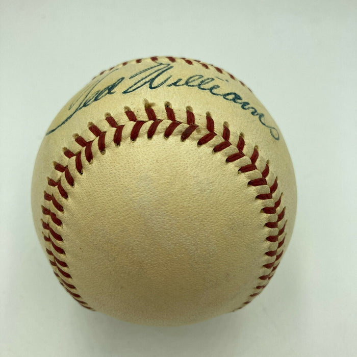 The Finest Ted Williams Playing Days Signed 1950's American League Baseball JSA