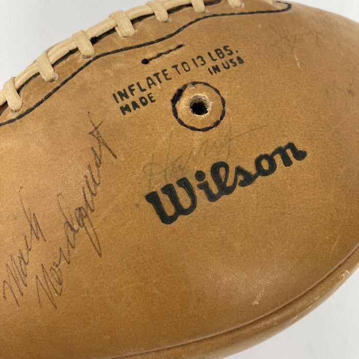 1968 Philadelphia Eagles Signed Vintage Wilson Football 50+ Sigs JSA COA