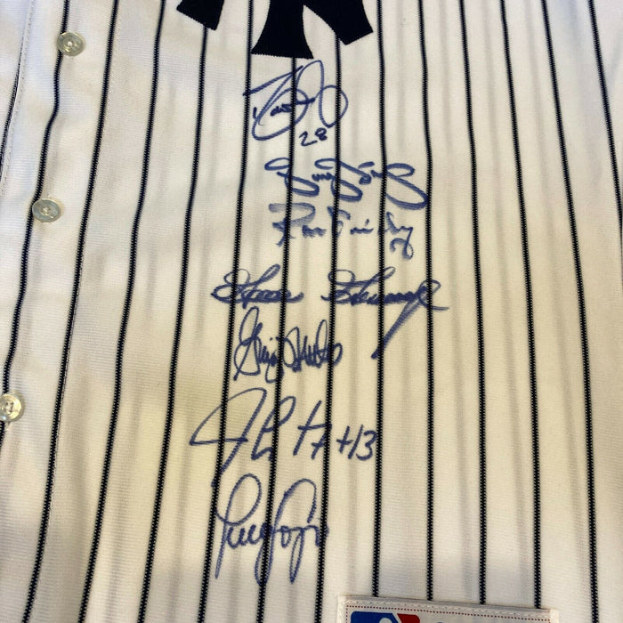 Derek Jeter Yankees Legends Multi Signed New York Yankees Jersey JSA COA Steiner