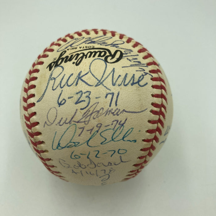 Nolan Ryan Tom Seaver Bob Gibson No Hitter Multi Signed Baseball JSA COA