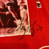 Stacey King Signed Chicago Bulls Michael Jordan T-shirt Beckett