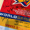 1998 Yankees Team Signed 14x18 Jumbo World Series Ticket Mariano Rivera Posada