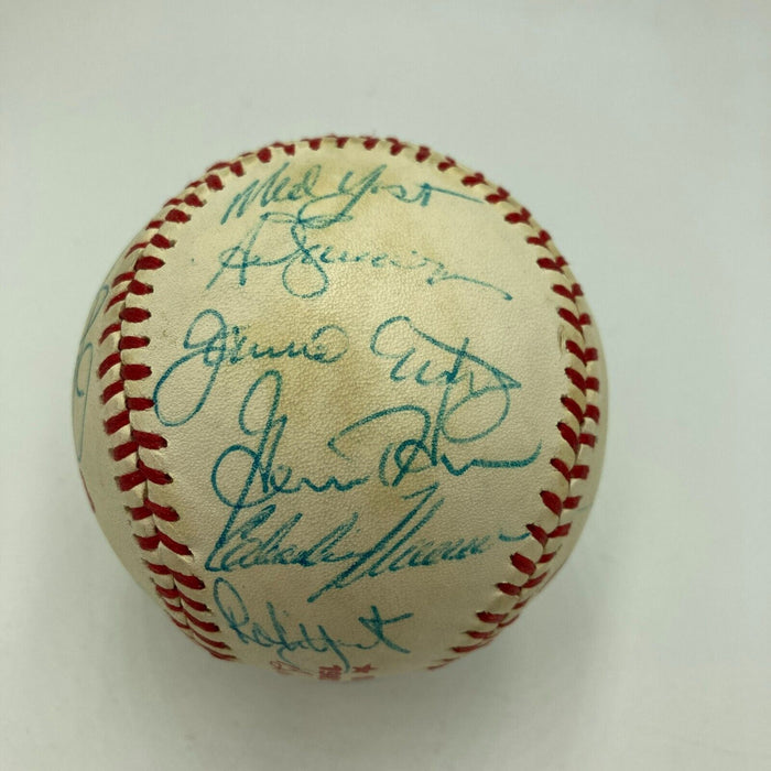 1982 Milwaukee Brewers AL Champs Team Signed World Series Baseball
