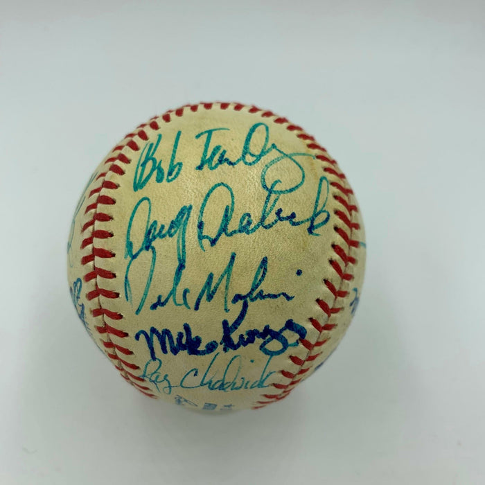 Rare "The Rookie Of 1986" Multi Signed American League Baseball