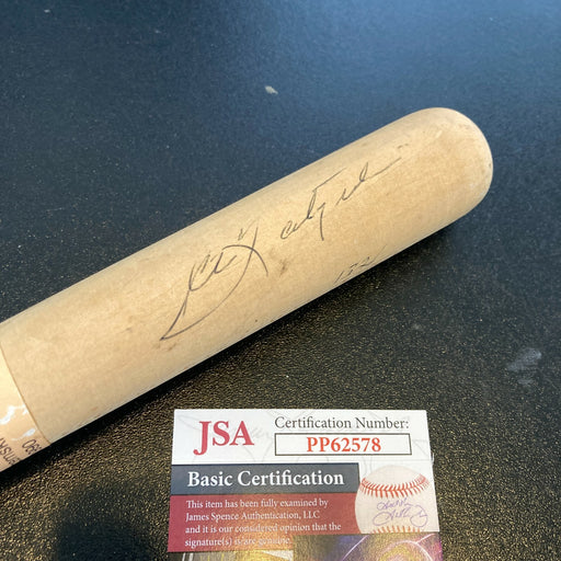 Carl Yastrzemski Signed Mini Bat From Actual Fenway Park Sculpture Wood JSA COA