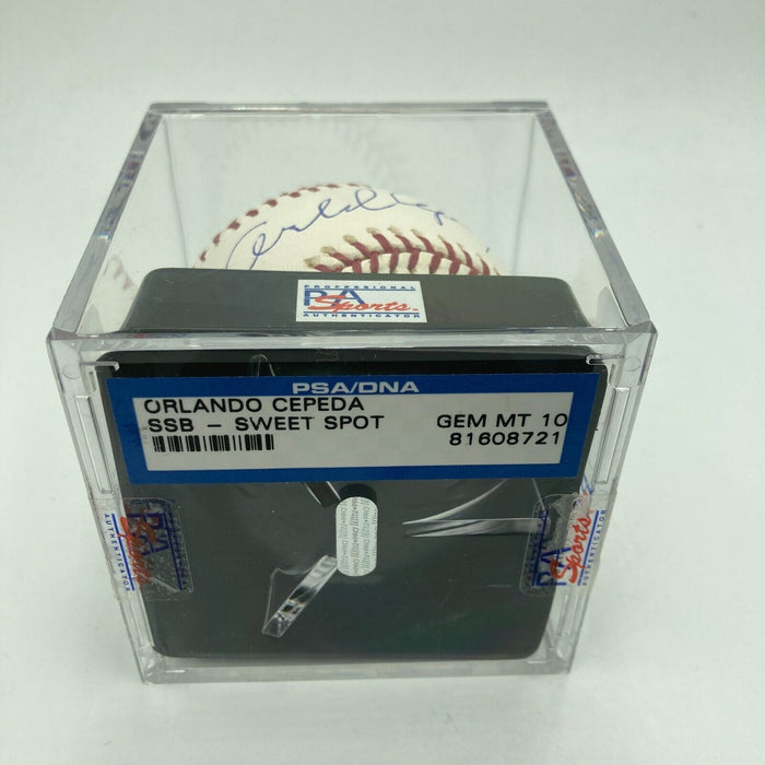 Orlando Cepeda Signed Major League Baseball PSA DNA Graded 10 GEM MINT