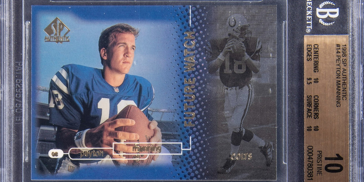 1998 Sp Authentic Peyton Manning RC #14 BGS 10 PRISTINE #261/2000 