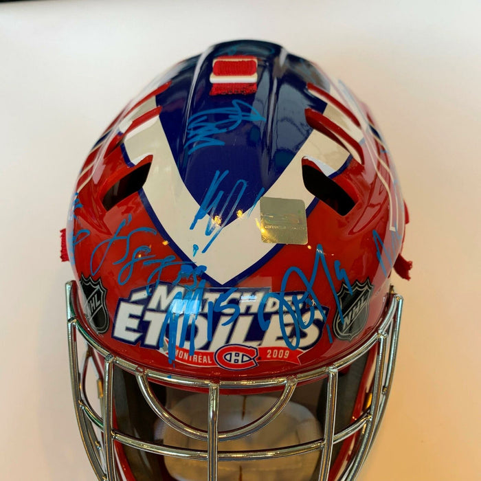 2009 All Star Game Signed Goalie Mask 36 Sigs Ovechkin Malkin Lundqvist JSA COA