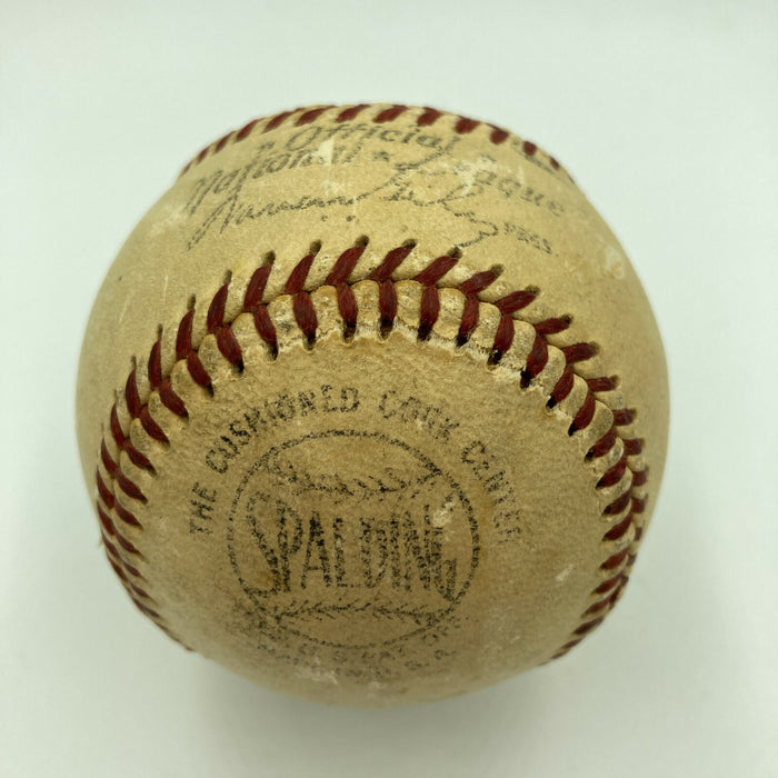 Dazzy Vance Single Signed 1950's National League Baseball With JSA COA