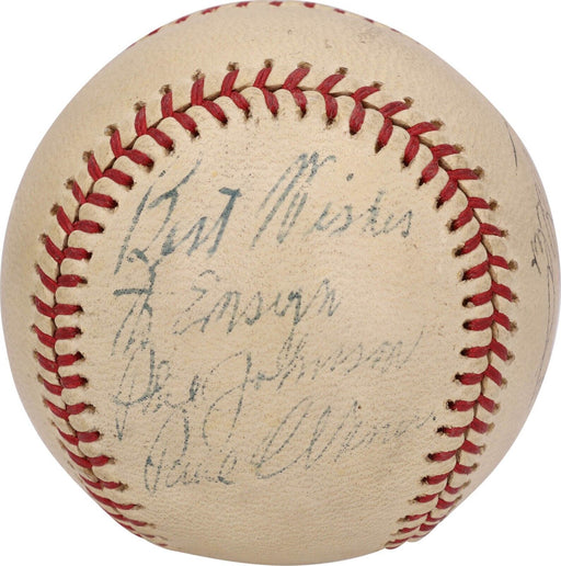 Paul Waner Signed Official League Baseball JSA COA