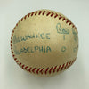 Lew Burdette 1960 No Hitter Signed Game Used National League Baseball JSA COA