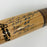 Enos Slaughter Signed Heavily Inscribed STAT Baseball Bat JSA