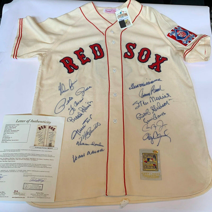 Incredible All Century Team Signed Jersey 15 Sigs With Ted Williams JSA COA