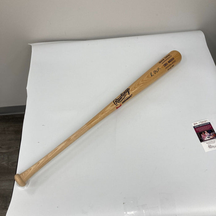 Greg Maddux Signed Adirondack Game Model Baseball Bat JSA COA