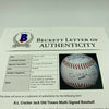 Brooks Robinson HOF Signed Cracker Jack Old Timers Game Baseball Beckett COA