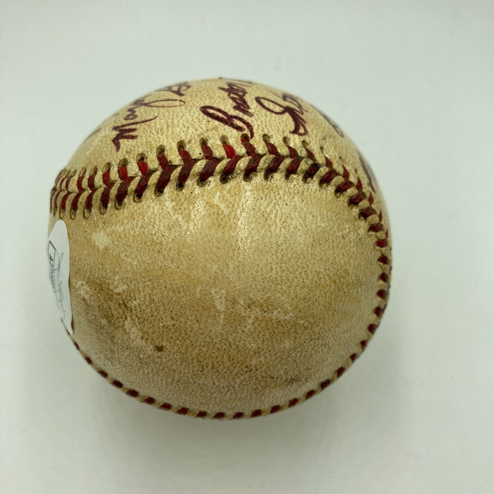 Dale Ford Umpire First Major League Game Signed Game Used Baseball JSA COA