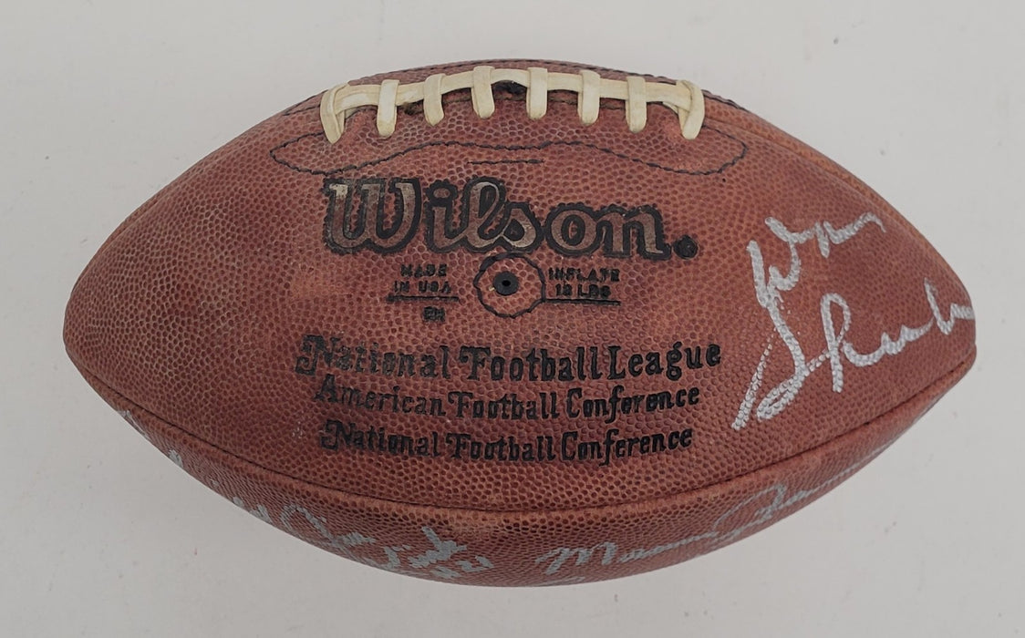 1972 Miami Dolphins Super Bowl Champs Team Signed Football JSA COA