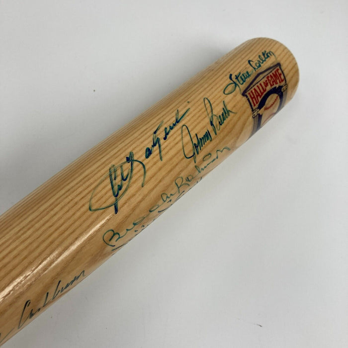 Willie Mays Hall Of Fame Multi Signed Cooperstown Baseball Bat JSA COA