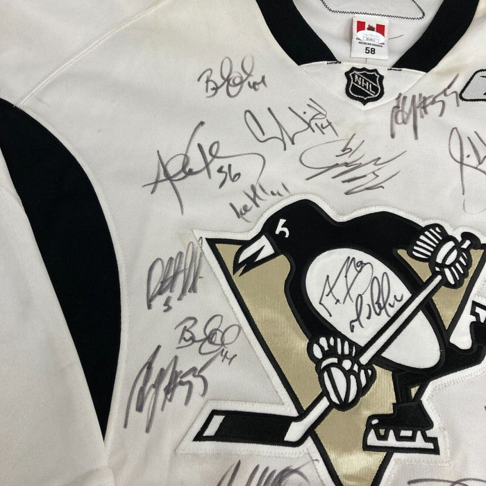 Sidney Crosby Rookie 2005-06 Pittsburgh Penguins Team Signed Game Jersey JSA COA