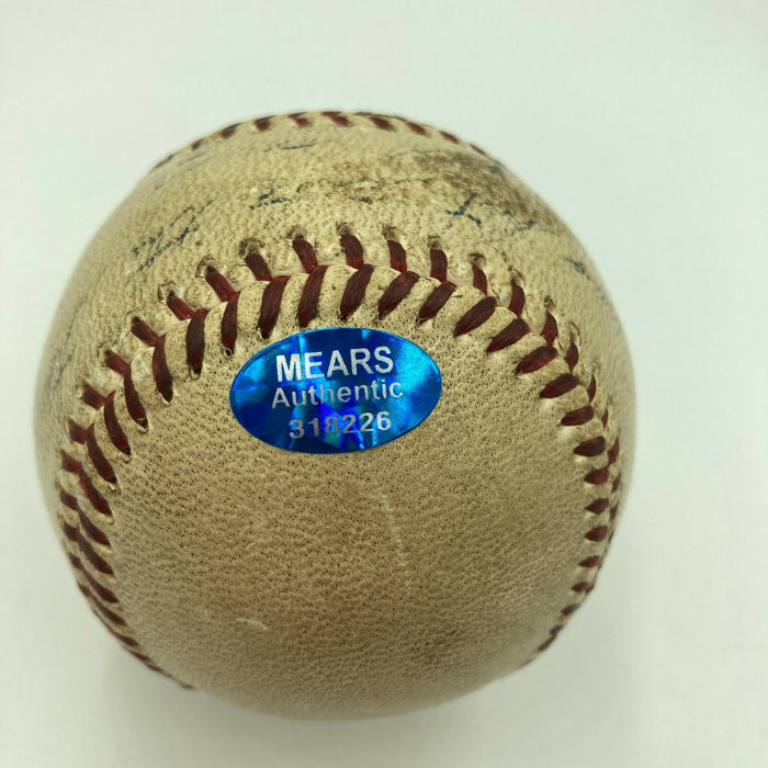 1950's Game Used American League Baseball Actually Hit By Yogi Berra MEARS COA