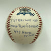 Duke Snider Signed Heavily Inscribed Career STAT Baseball Reggie Jackson COA