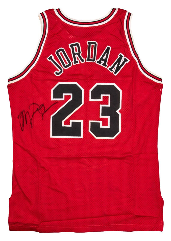 Michael Jordan Signed 1996-97 Chicago Bulls Game Issued Jersey JSA & MEARS COA