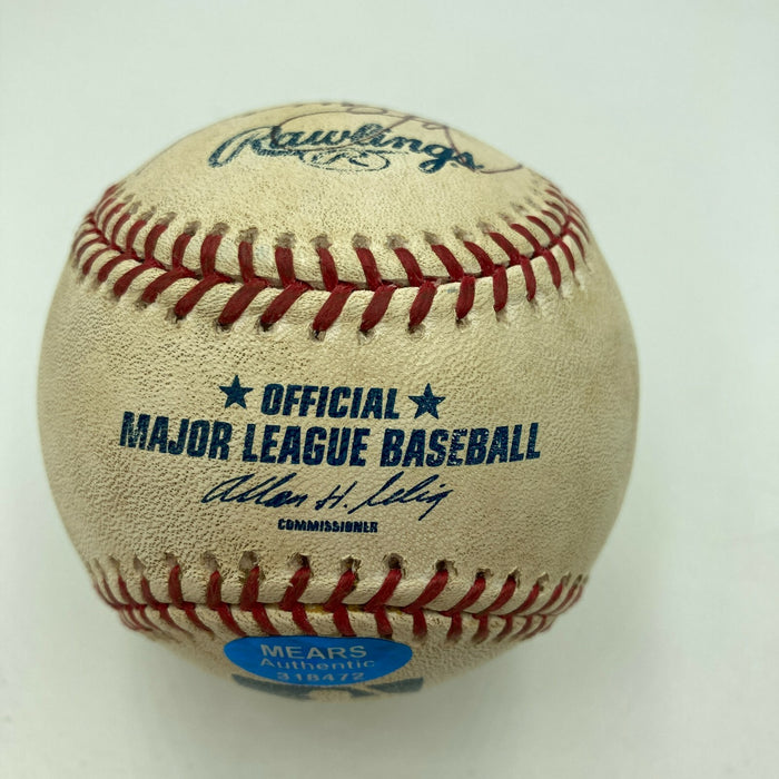 Alex Rodriguez Signed Actual Home Run Game Used Baseball MEARS COA & JSA
