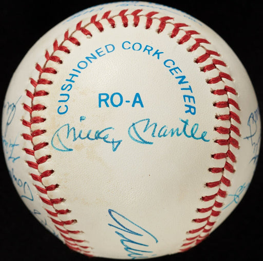 1951 New York Yankees World Series Champs Signed Baseball Mickey Mantle Beckett