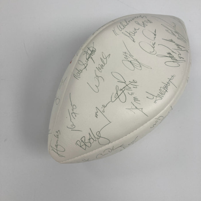 1993 San Francisco 49ers NFC West Champs Team Signed Football Jerry Rice JSA COA