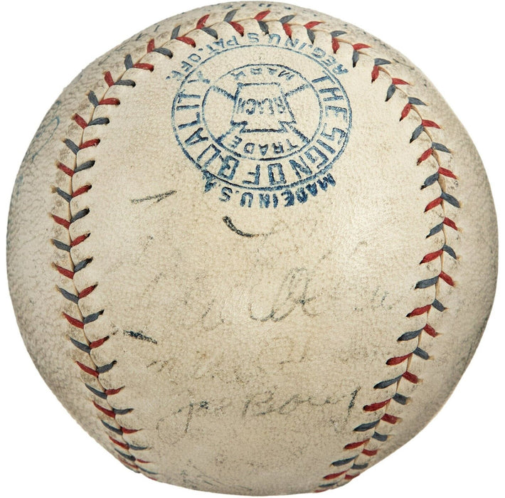 1930 Philadelphia Athletics A's World Series Champs Team Signed Baseball Beckett