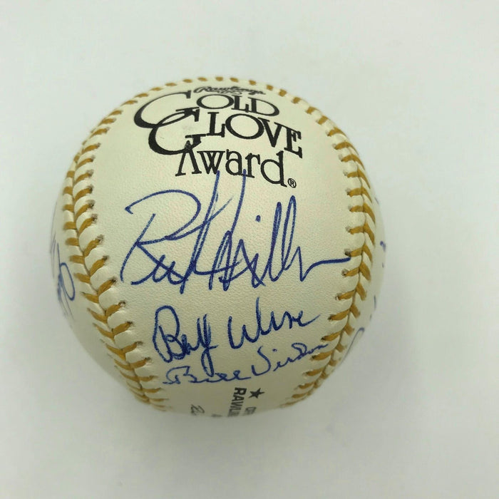 Nice Gold Glove Winners Signed Baseball 19 Sigs Gary Carter Bill Mazeroski