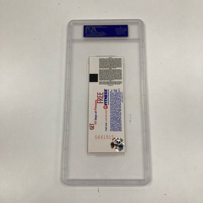 Barry Bonds Signed 500 Home Run April 17, 2001 Full Ticket PSA 9 MINT
