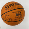 1997-98 Philadelphia 76ers Team Signed Game Basketball Allen Iverson Rookie JSA