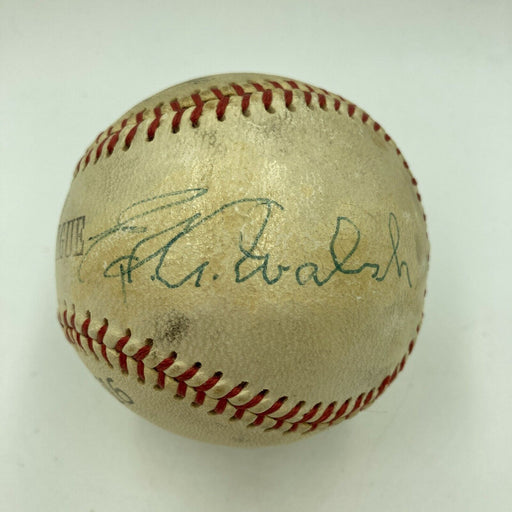 Rare Ed Walsh Single Signed Autographed Baseball With JSA COA Dec. 1959 HOF