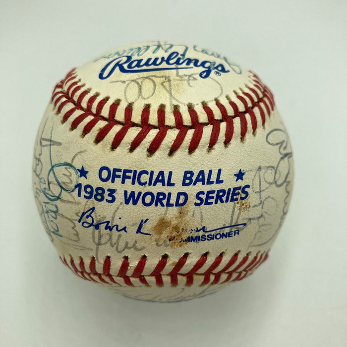 1983 Baltimore Orioles World Series Champs Team Signed W.S. Baseball JSA COA