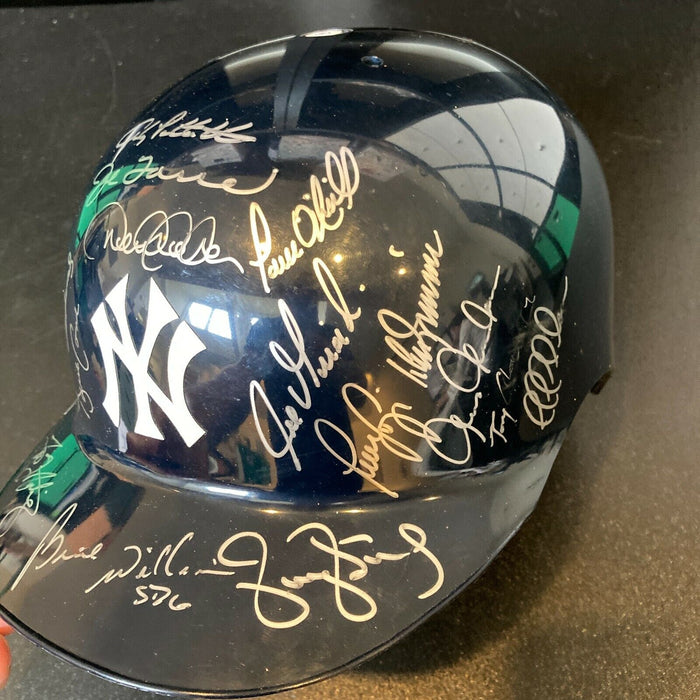 1998 NY Yankees W.S. Champs Team Signed Helmet Derek Jeter Mariano Rivera JSA