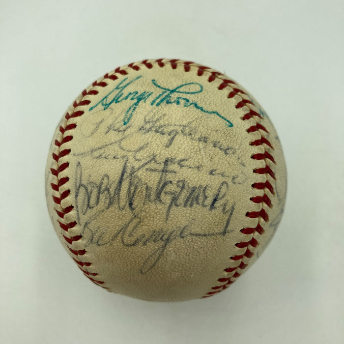 1971 Boston Red Sox Team Signed AL Baseball Carl Yastrzemski JSA COA