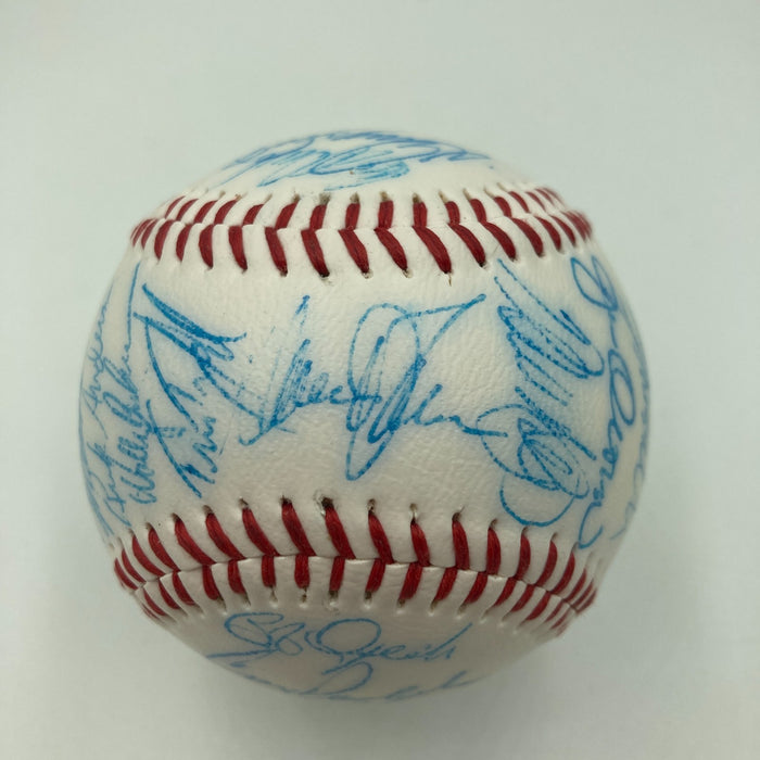 Vintage 1986 New York Mets World Series Champs Team Signed Baseball JSA COA
