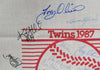 1987 Minnesota Twins W.S. Champs Team Signed Homer Hanky Kirby Puckett JSA COA