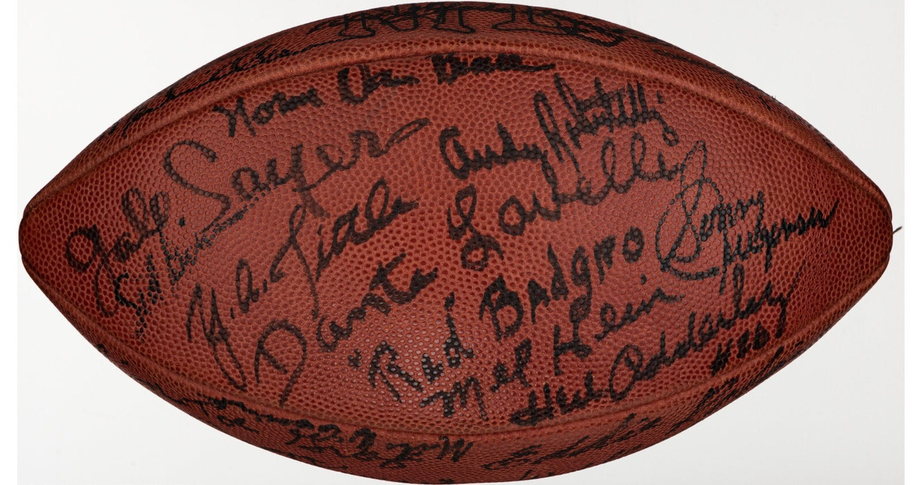 Bronko Nagurski 1970's NFL Hall Of Fame Legends Multi Signed Football Beckett