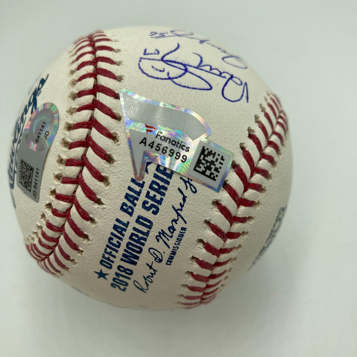 2018 Boston Red Sox World Series Champs Team Signed World Series Baseball JSA