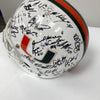 1998 Miami Hurricane Team Signed Game Issued Helmet 41 Sigs PSA DNA COA