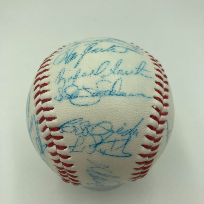 Vintage 1986 New York Mets World Series Champs Team Signed Baseball JSA COA