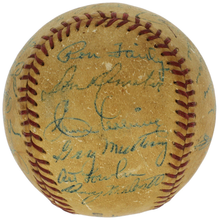 1959 Los Angeles Dodgers World Series Champs Team Signed Baseball PSA DNA COA