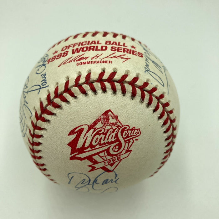 1998 New York Yankees World Series Champs Team Signed Baseball Derek Jeter JSA