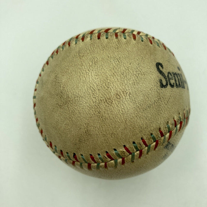 Dizzy Dean Sweet Spot Single Signed Vintage 1930's Baseball With JSA COA