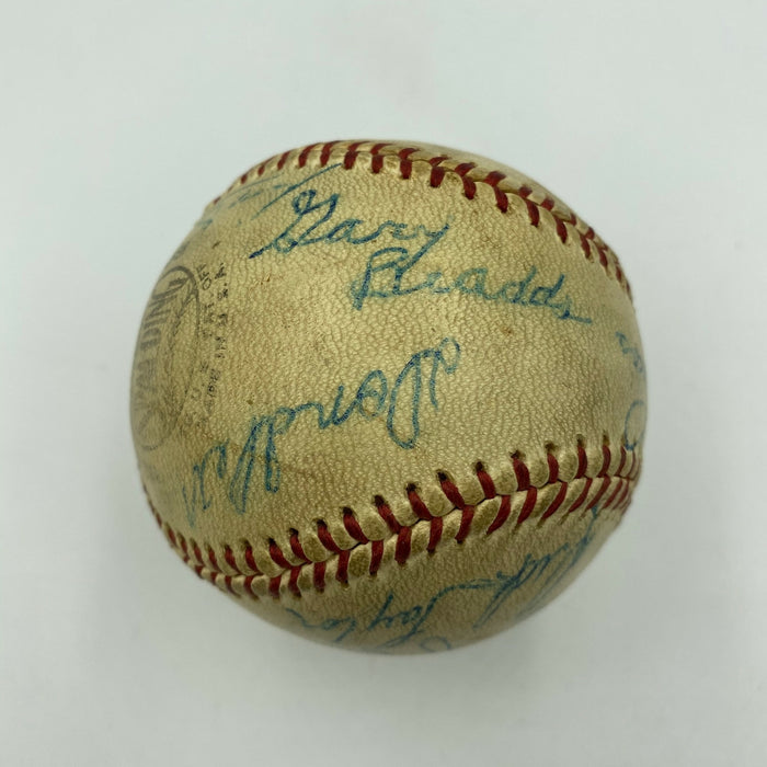 1961 Ohio State Buckeyes Champs Signed Baseball Bob Knight John Havlicek JSA