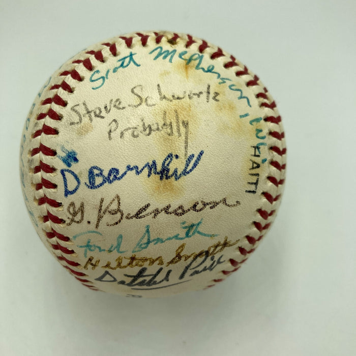 Satchel Paige Hilton Smith Negro League HOF Multi Signed Baseball JSA COA