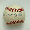 Huntz Hall Signed American League Baseball JSA COA Celebrity Bowery Boys