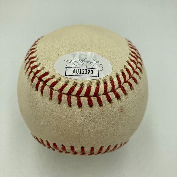 Steve Owens Signed Vintage National League Baseball Heisman Trophy Winner JSA